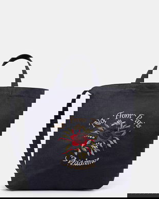 Drôle de Monsieur geantă din bumbac Sac Tote Slogan roz