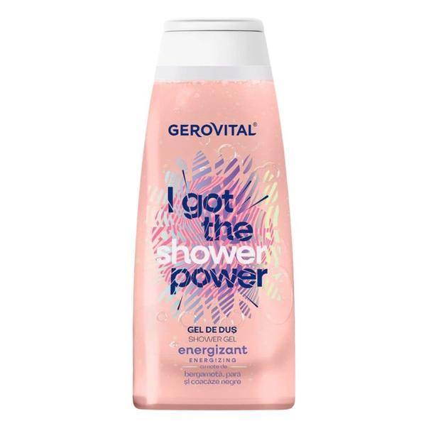Gel de Dus Energizant cu Note de Bergamota, Para si Coacaze Negre - Gerovital I Got the Shower Power Shower Gel, 400 ml