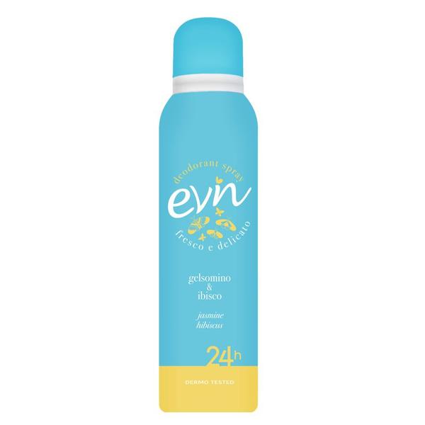 Deodorant Spray cu Iasomie si Hibiscus - Evin Young Jasmine &amp; Hibiscus Deodorant Spray 24h, 150 ml