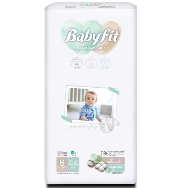 Scutece pentru Bebelusi - Baby Fit Eco Diaper, marimea Nr.6 XL (15-25 kg), 44 buc