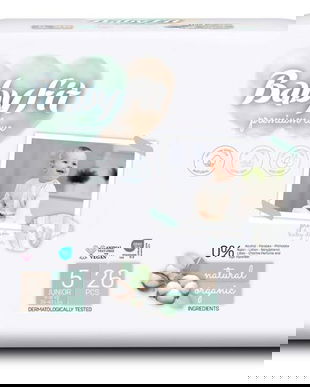 Scutece pentru Bebelusi - Baby Fit Eco Diaper, marimea Nr.5 Junior (11-18 kg), 26 buc