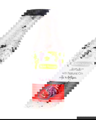 Sare de Baie cu Uleiuri Naturale, Smochine si Grapefruit - Belle Nature Bath Salt With Natural Oils Figs &amp; Grapes, 380 g