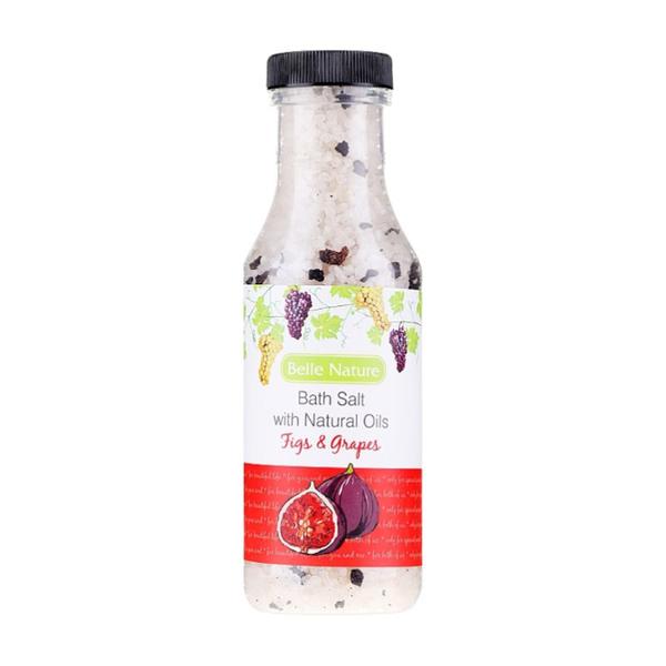 Sare de Baie cu Uleiuri Naturale, Smochine si Grapefruit - Belle Nature Bath Salt With Natural Oils Figs & Grapes, 380 g