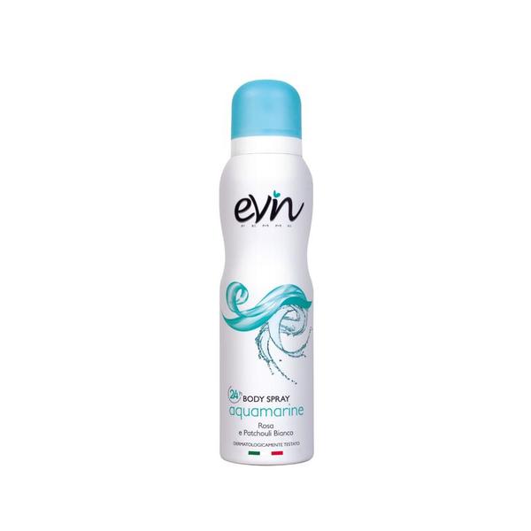 Spray de Corp pentru Femei, cu Trandafir si Patchouli Alb - Evin Femme Body Spray Aquamarine 24h, 150 ml