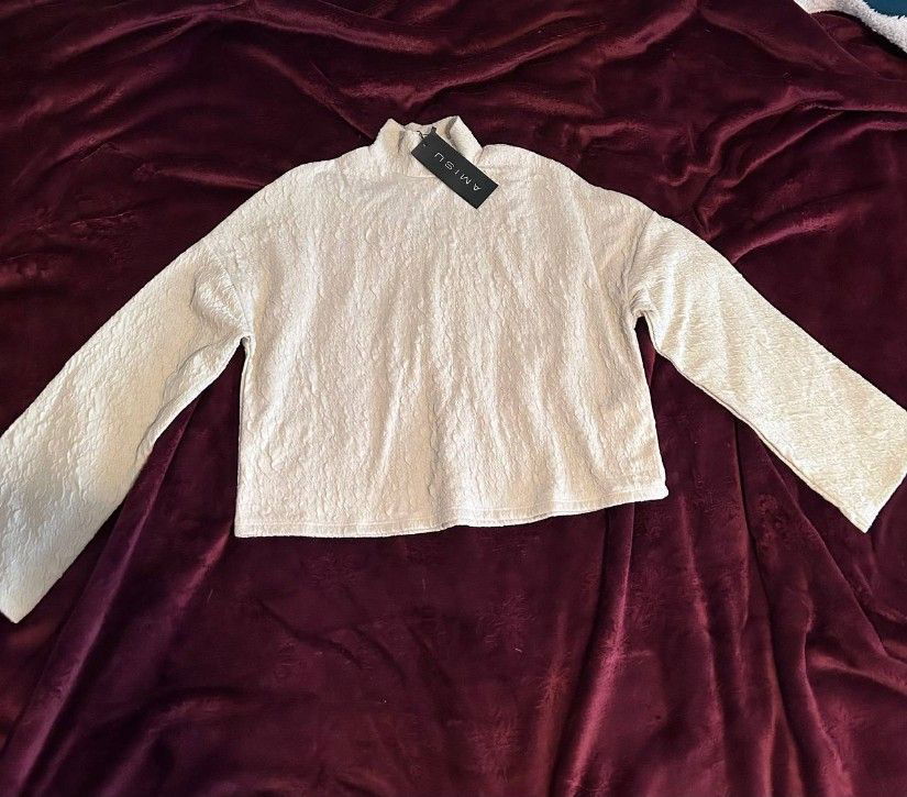 Bluză damă crem tip helancă marimea XS-S