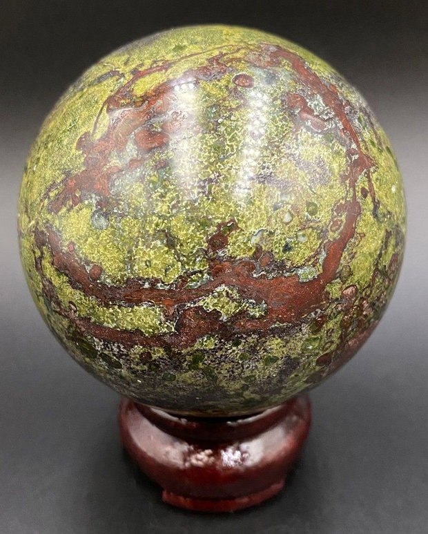 Jasp Sangele Dragonului - Sfera piatra semipretioasa