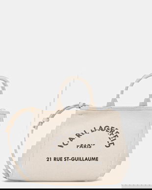 Karl Lagerfeld geantă crossbody pentru femei, din bumbac K/RSG CONV.