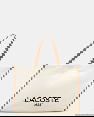 Lacoste tote bag pentru femei, din bumbac