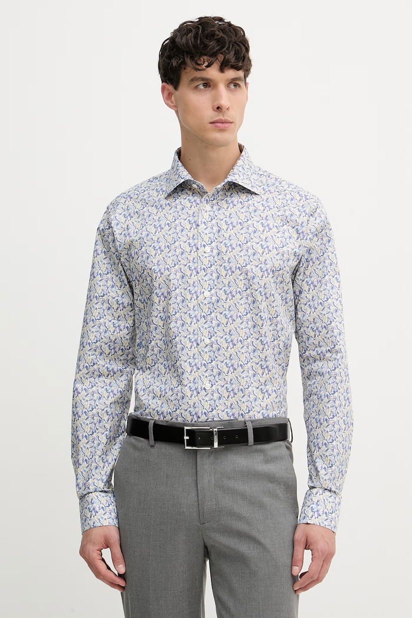 Eton cămașă pentru bărbați, din bumbac