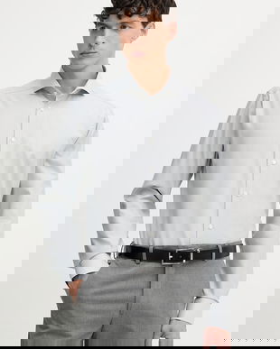 Eton cămașă pentru bărbați, din bumbac