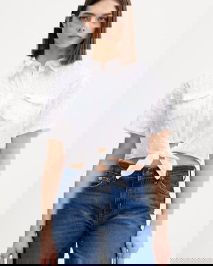 Guess Jeans cămașă pentru femei bumbac