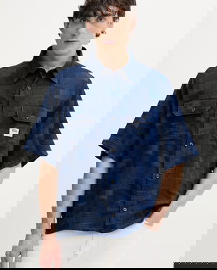 HUGO Blue cămașă pentru bărbați, din bumbac Ekyno