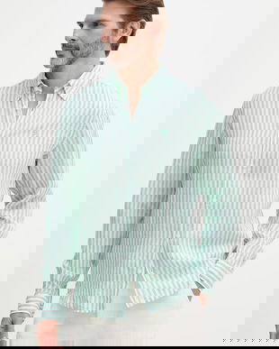 BOSS cămașă pentru bărbați, din in LIAM