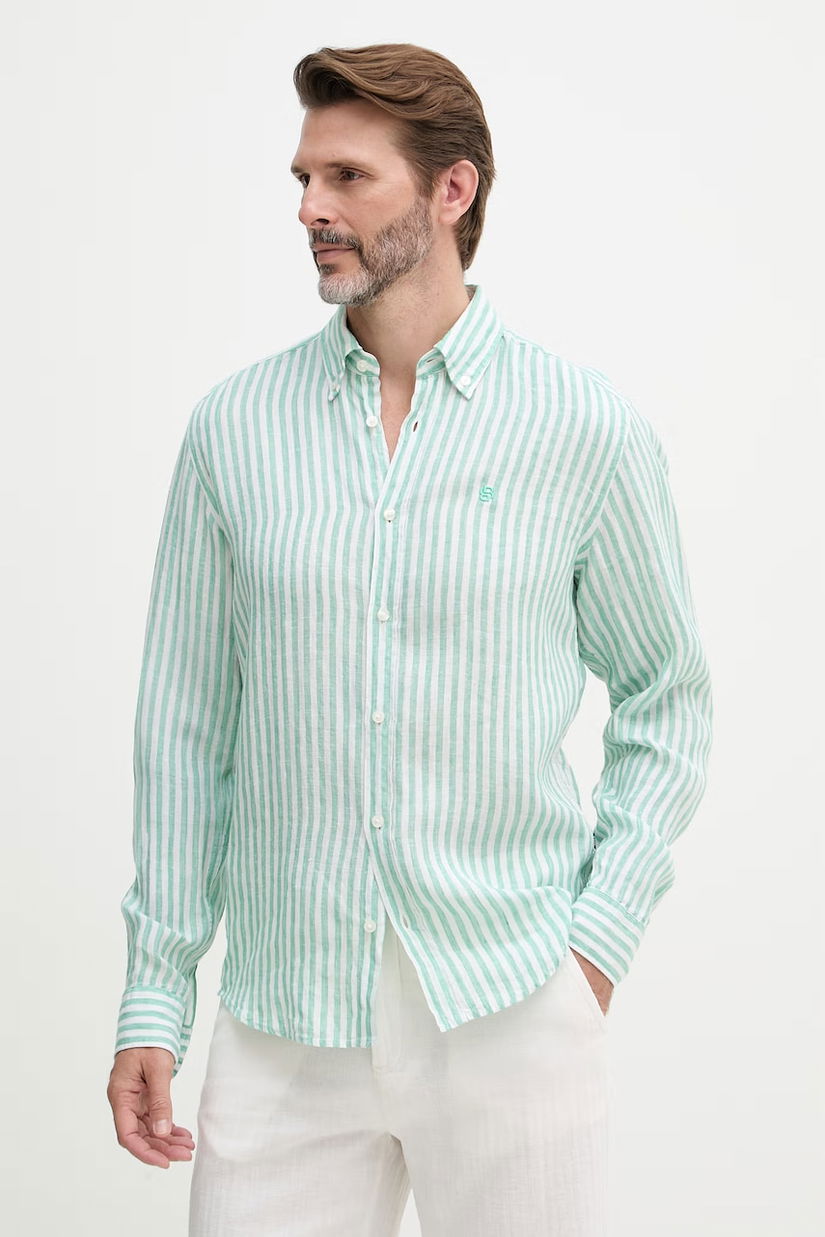 BOSS cămașă pentru bărbați, din in LIAM