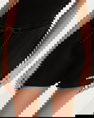 Guess pantaloni scurți de trening pentru femei, din bumbac GIADA