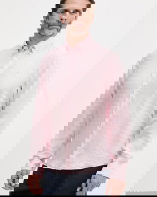 BOSS cămașă pentru bărbați, din in LIAM