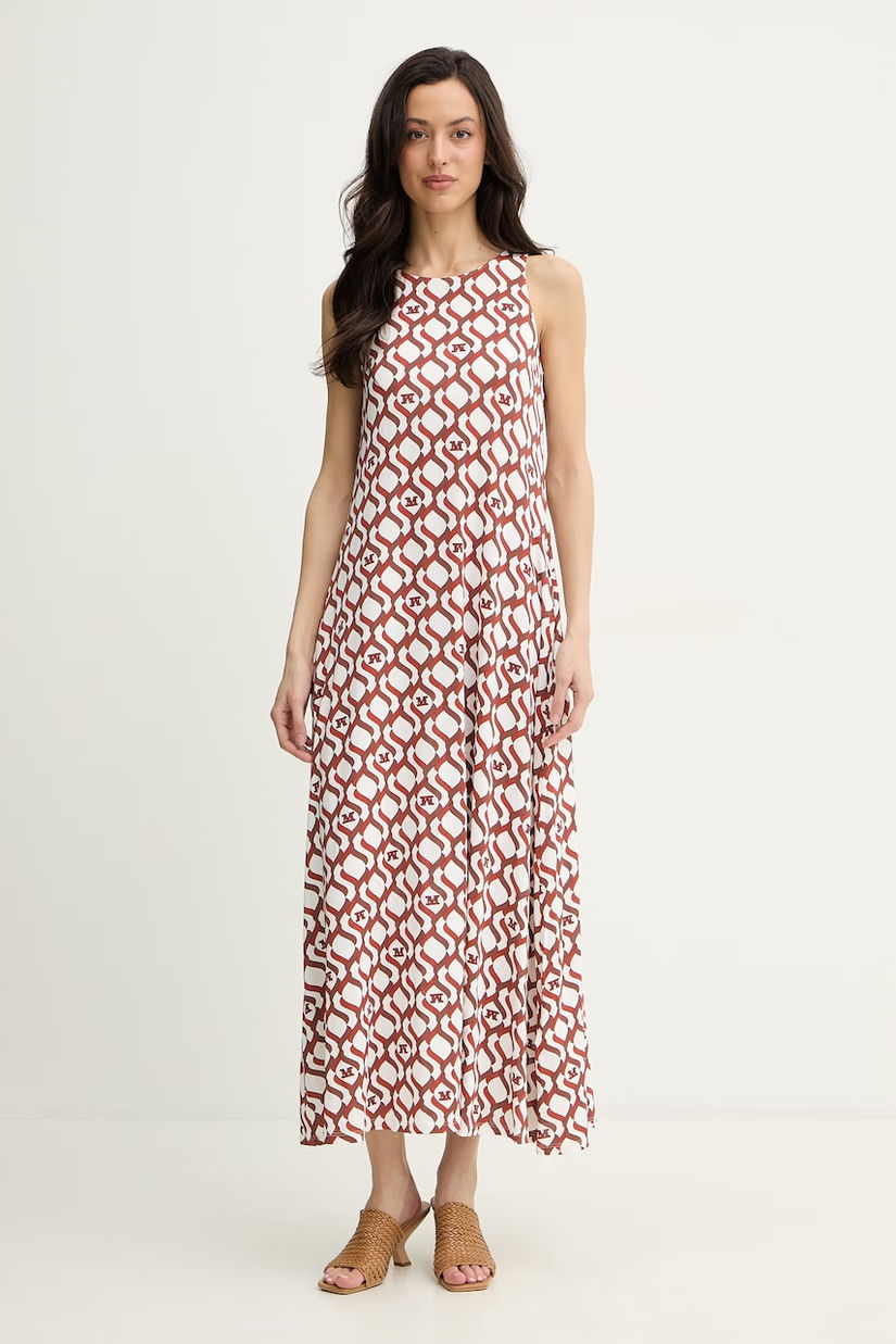 Max Mara Beachwear rochie cu vâscoză PASTE