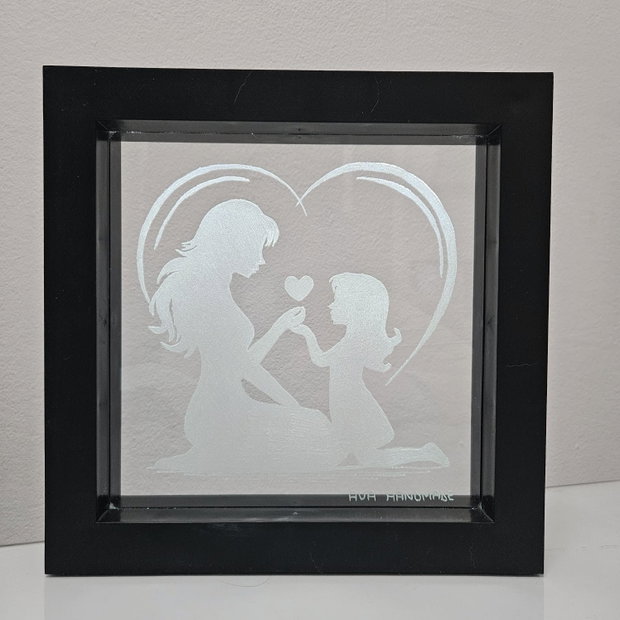 Lampă LED Personalizată - La Mulți Ani - MAMA de FETITA - Gravata Manual