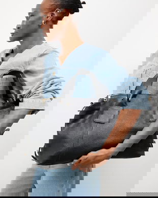 Answear.LAB geantă de piele Unscripted Collection