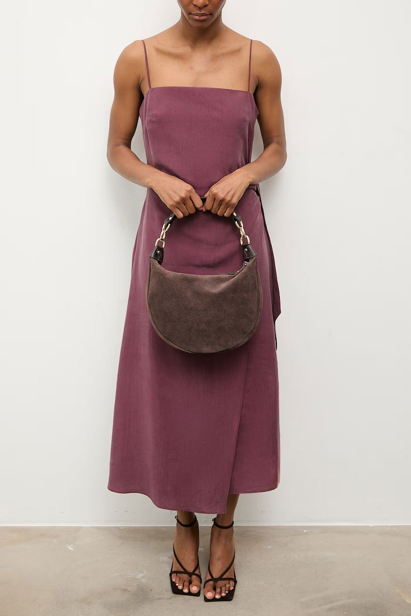 Answear.LAB geantă de mână din piele întoarsă Unscripted Collection