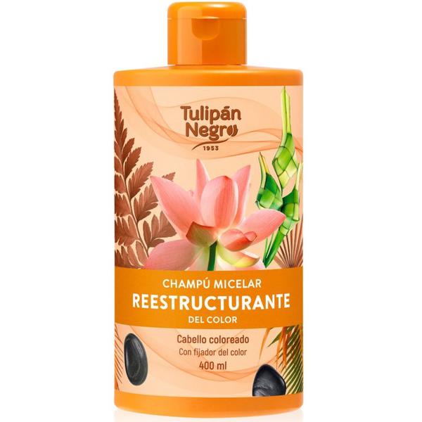 Sampon Micelar Restructurant pentru Par Vopsit - Tulipan Negro Champu Micelar Reestructurante del Color, 400 ml