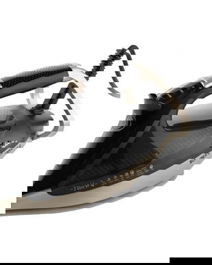 Fier de calcat ETA Super Steam II 3275 90000, 3000 W, LCD color, jet abur 200 g/min, debit abur 60 g/min, negru/auriu