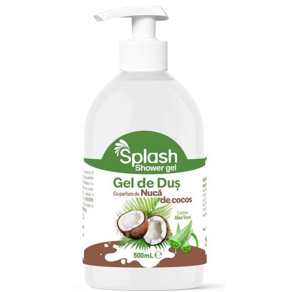 Gel de Dus cu Parfum de Nuca de Cocos - Splash Shower Gel, 500 ml