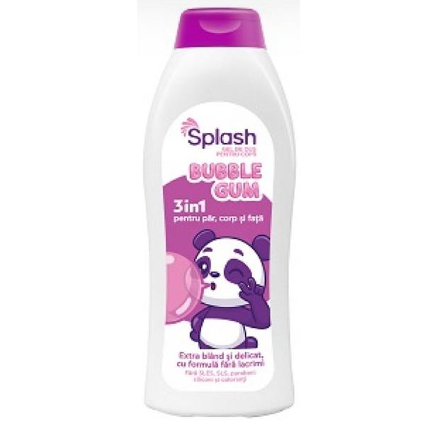 Gel de Dus 3in1 pentru Copii, Bubble Gum - Splash, 500 ml