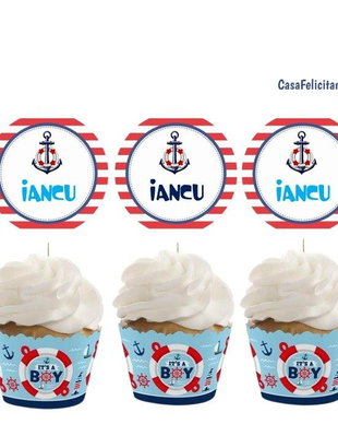 Toppere temă marină personalizate