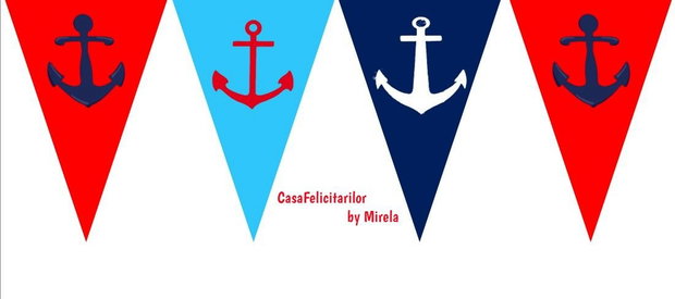Ghirlandă decorativă tematică marină
