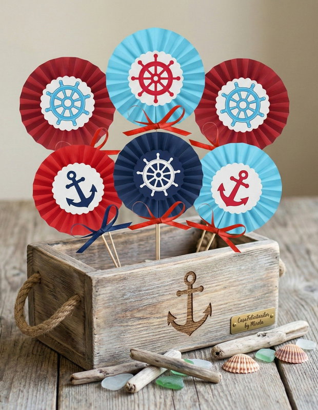 Decorațiuni rozetă tematică marină