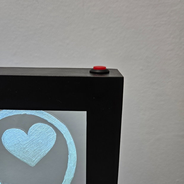 Lampă LED cu geam din STICLA - Cadou MAMA de FETITA si BAIAT- Gravata Manual
