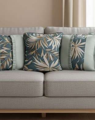 Set de 5 perne decorative - bleu
