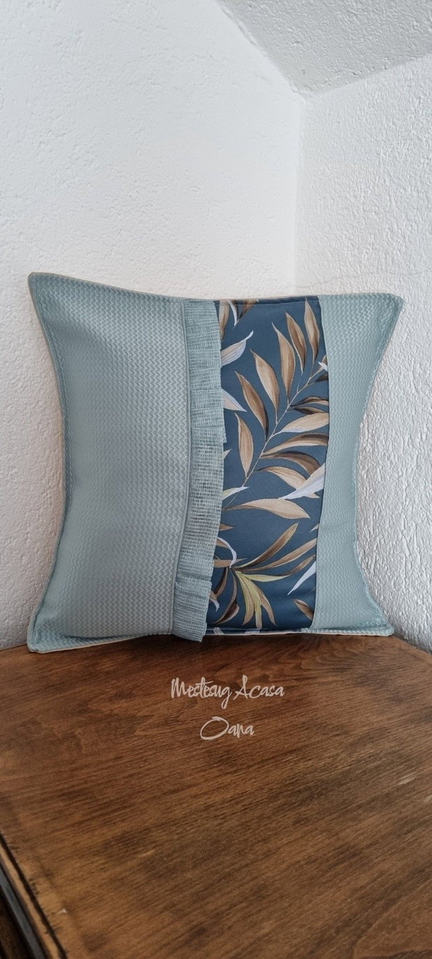 Set de 5 perne decorative - bleu