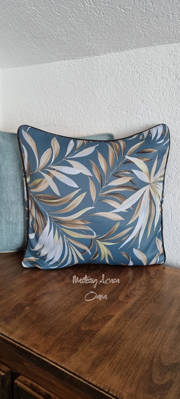 Set de 5 perne decorative - bleu