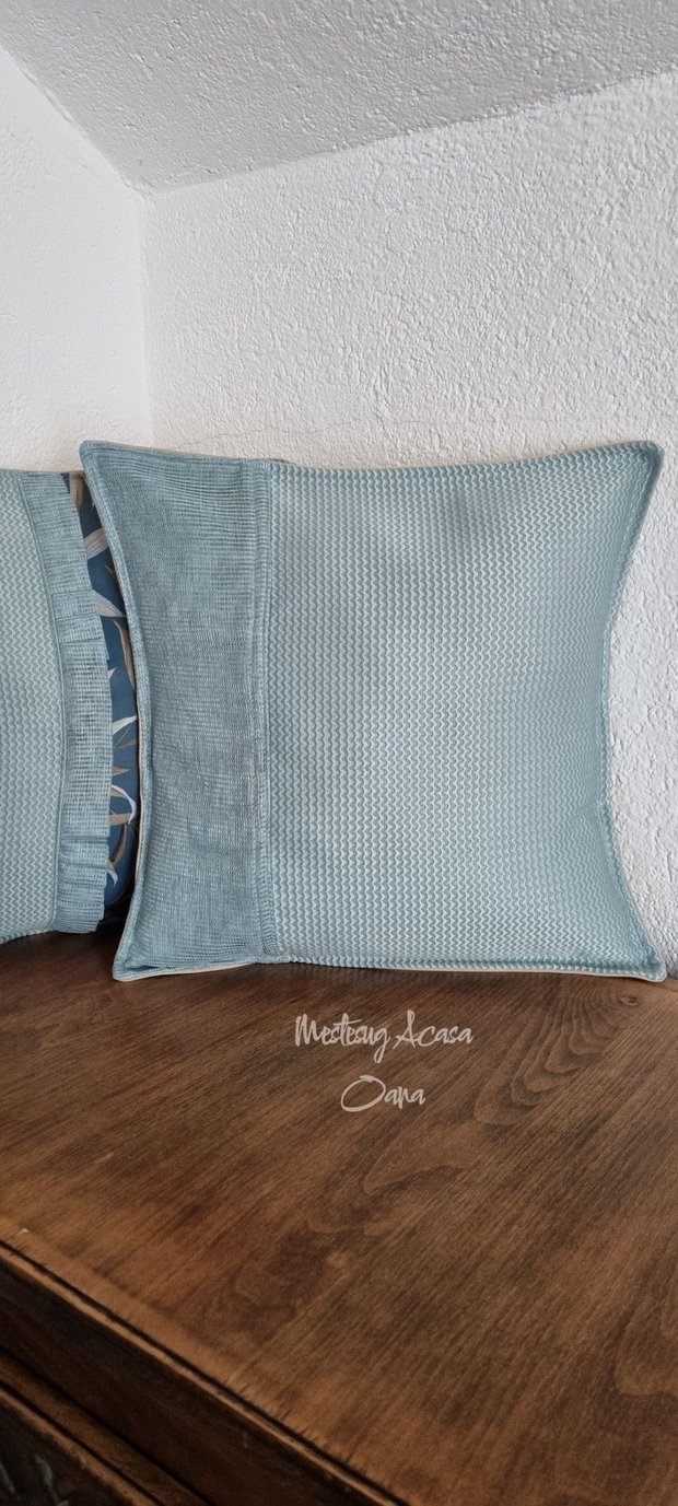 Set de 5 perne decorative - bleu