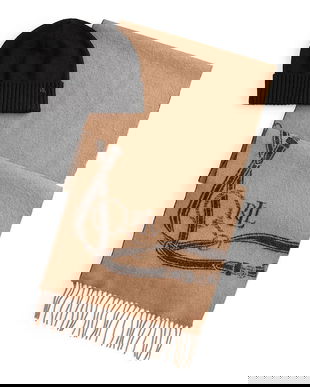 Lauren Ralph Lauren căciulă si eșarfă din amestec de lână