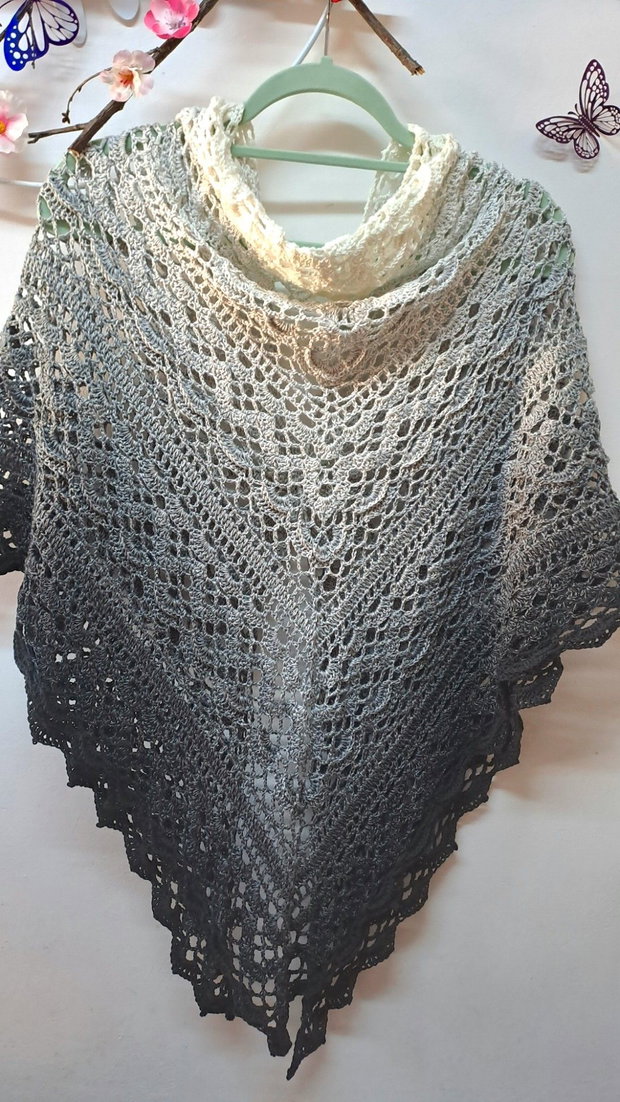 Șal gri,degrade