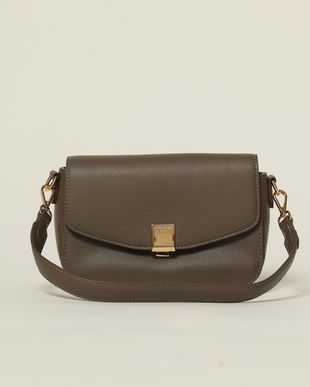 Geanta gri office mica din piele ecologica