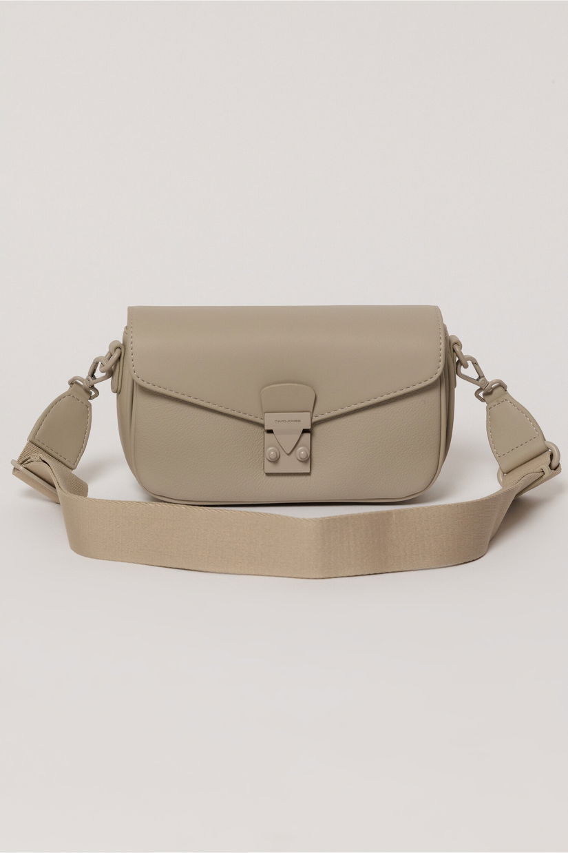 Geanta gri inchis mica din piele ecologica