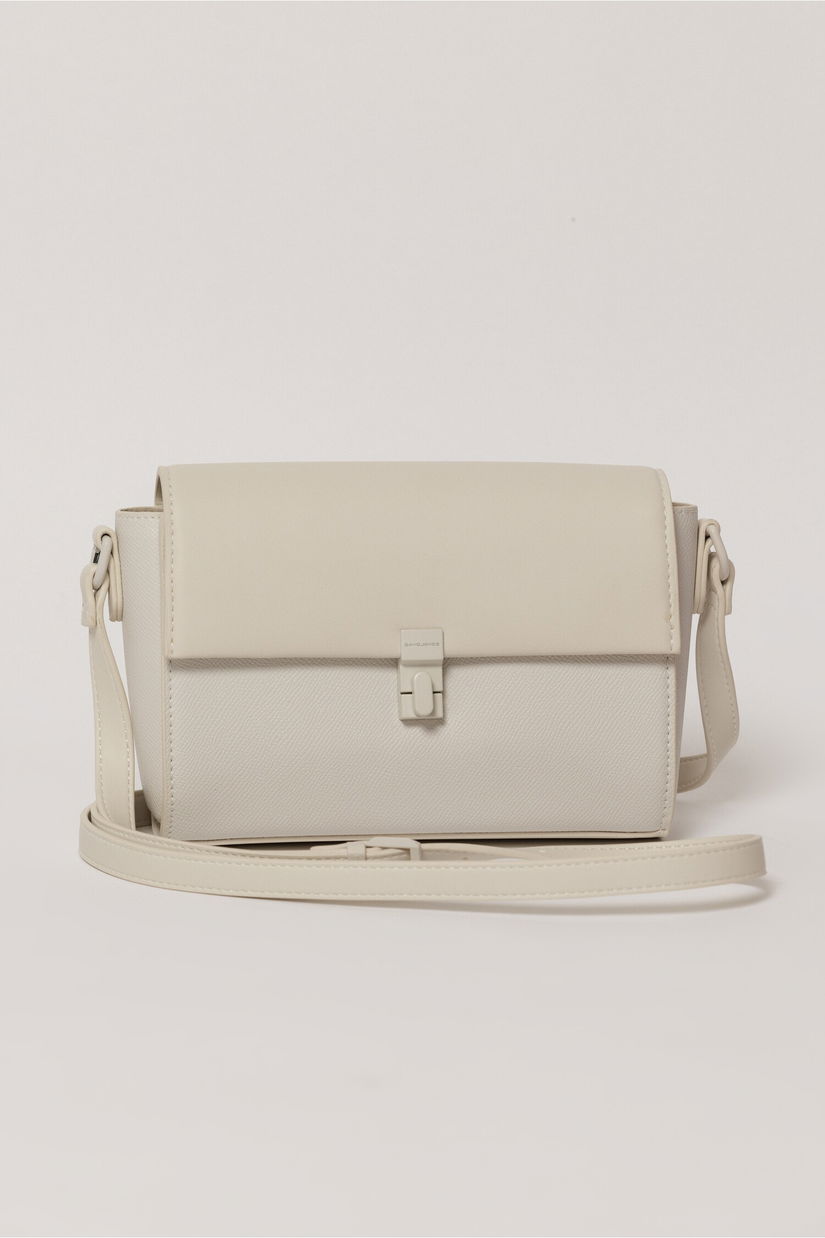 Geanta ivory cu design minimalist