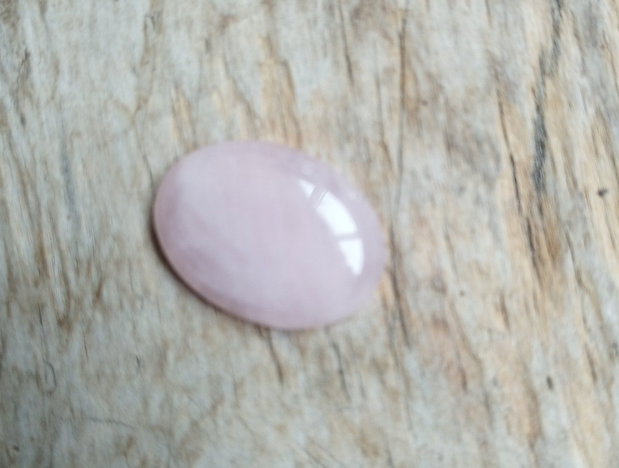 Cabochon cuart roz, 30x22 mm