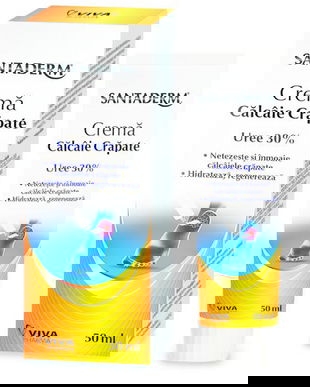 Crema pentru Calcaie Crapate - Santaderm Uree 30 %, 50 ml
