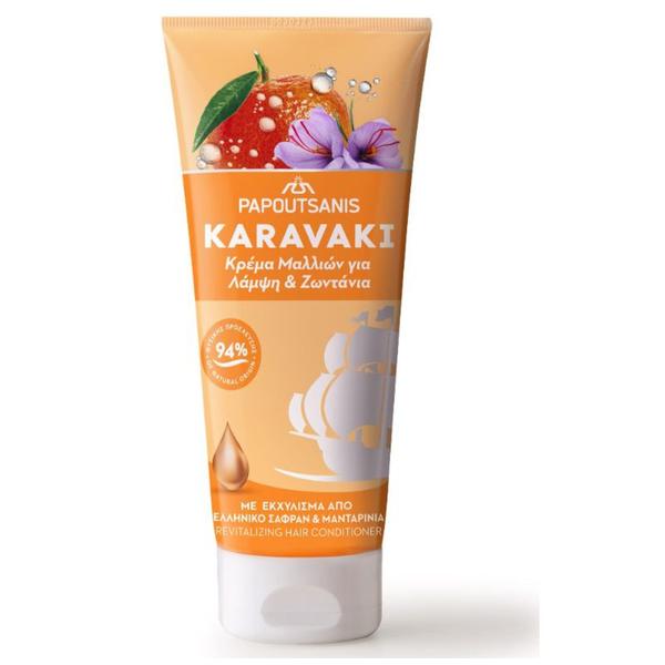 Balsam de Par pentru Stralucire si Vitalitate - Karavaki Revitalizing Hair Conditioner, 200 ml
