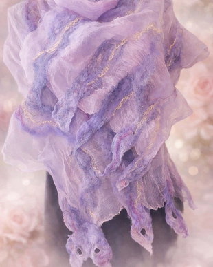 Lavanda..eșarfă handmade
