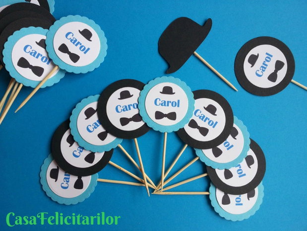 Toppere Little man personalizate cu nume