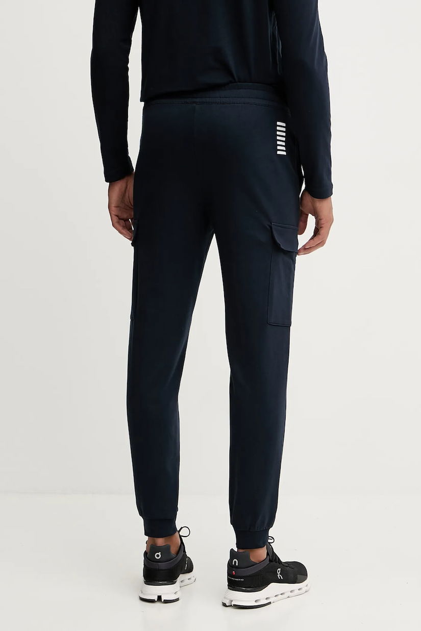 EA7 Emporio Armani pantaloni de trening din bumbac