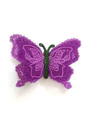 Brosa Fluture Filigran Mov