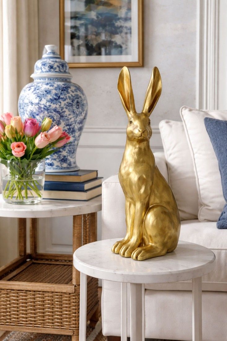 Iepure-figurina din rasini speciale