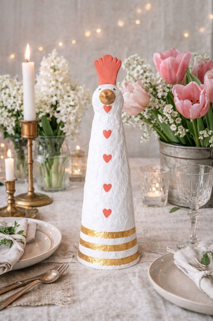 Puiut-figurina din materiale reciclabile